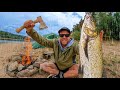 Solo Camping In The Rain Fishing Exploring Cooking Amazing Camp Food