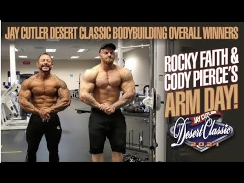 JAY CUTLER DESERT CLASSIC OVERALL CHAMPS ROCKY FAITH & CODY PIERCE'S ARM DAY with MILOS & HIDE!