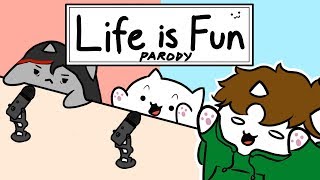 Bongo Cat - &quot;Life is Fun&quot; - Ft. TheOdd1sOut &amp; Boyinaband (Official Music Video PARODY)