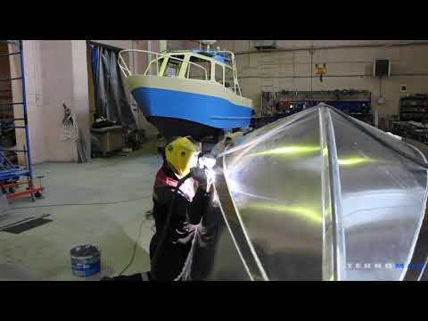 The final welding of the hull TEKNOMAR 777 Cabin