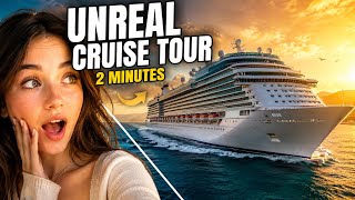 FULL Luxury Cruise Ship Tour in 2 Minutes | You Won't Believe This