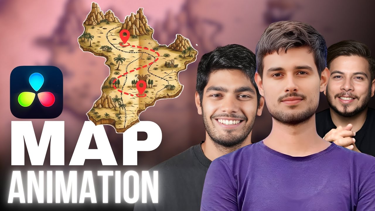 Insane 3D Map Animation in DaVinci Resolve | @dhruvrathee @NitishRajput