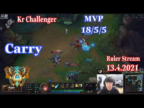 Gen G Ruler Stream - Ezreal Carry MVP KDA 18/5/5 in Kr Challenger ruler 直播 생방송
