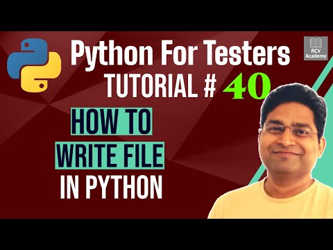 Python for Testers 40 How to Write Files in Python