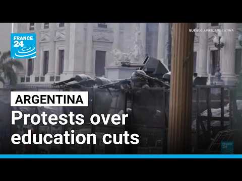 Argentine demonstration over education cuts ends in clashes