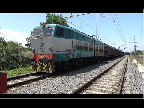 E655.047 sul MRS 51335 Milano Smistamento - Pomezia, in ingresso a Pomezia