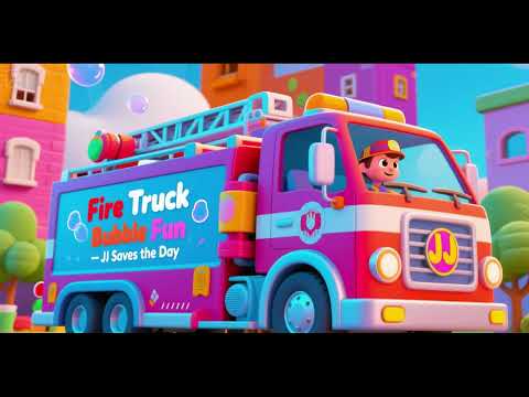 Fire Truck Bubble Fun – JJ Saves the Day | Nursery Rhymes & Kids Songs