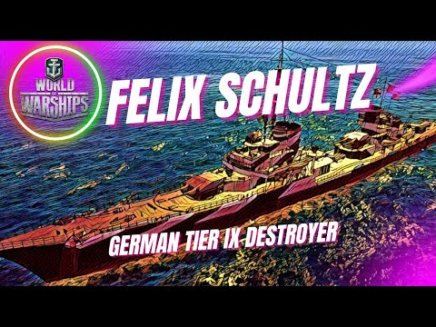 Deutscher Zerstörer FELIX SCHULTZ ( stark wie ein Kreuzer ) World of Warships