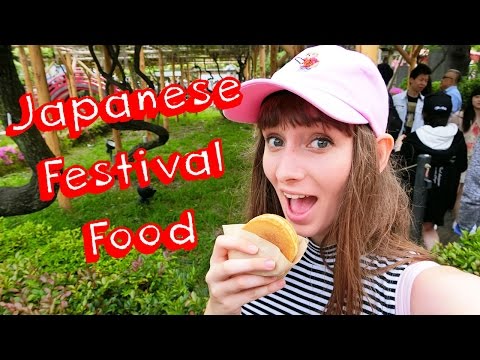 Eating Japanese Festival Food! - Wisteria Festival Fail...