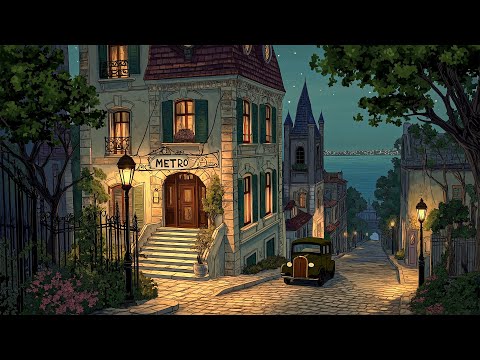 Lost in the 1940s, with classic oldies playing in another room on warm summer night