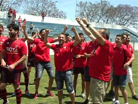 El partido del ascenso de la Roteña temporada 2014 15, La fiesta en Jerez