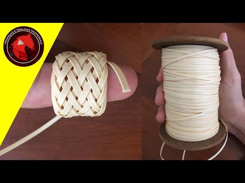 Charrua Tupeí feita com tento de fitilho (botão encapado e cabresto de argola).