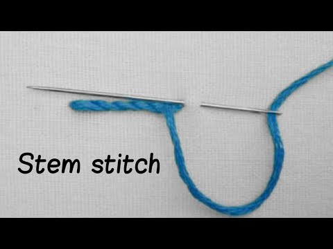 How to put embroidery stem stitch | using frame #Baraancreations