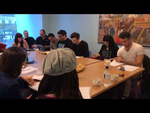 Dick Whittington 2014 at The Riverfront Newport. First script reading.