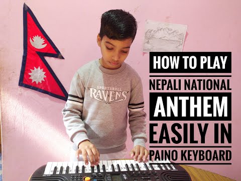 How to play Sayau Thunga(Nepali National Anthem)Easy and Slow Piano Tutorial by prince piano