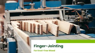 Making finger-jointed wood at Somerset Timbers