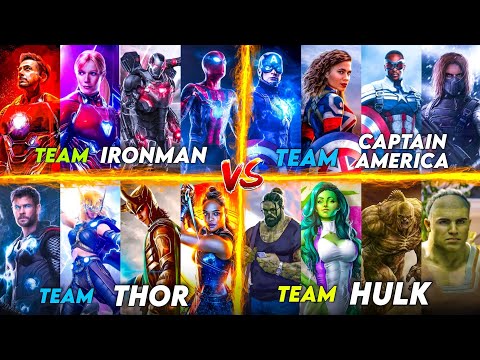 Team Ironman Vs Team Captain America Vs Team Thor Vs Team Hulk / The Skz creations