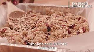 Food Factor: Homemade Honey-Cranberry Granola Bars