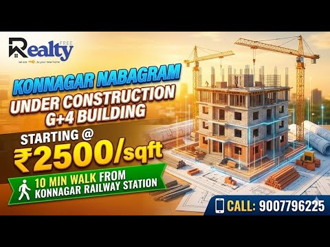 P28: ₹ 2500/sqft new construction near #kolkata in #konnagar