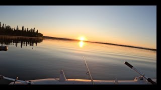 Calm Summer Night Jigging for Walleye - Emma Lake Mashup