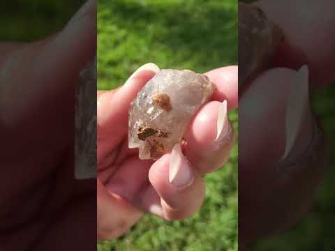 19 G Rare Tantric Twin Smoky Quartz Spessartine Hessonite Almandine Garnets Skeletal Tiny Crystal