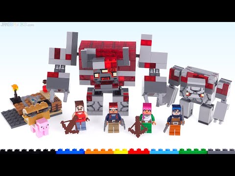 JANGBRiCKS - New canon?! LEGO Minecraft Dungeons The Redstone Battle review! 21163