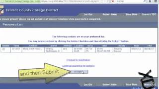 How to Register For Class Using Webavisor (TCCD)