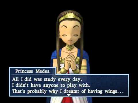 172 Dragon Quest 8 Cutscene - Meeting Medea in a Dream After Flying