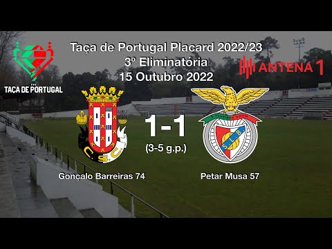 Caldas vs Benfica 1-1 (3-5 g.p.) Relato dos golos | Antena 1