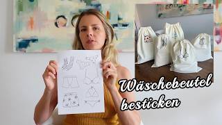 Sommer-DIY: Wäschesäckchen besticken 👙
