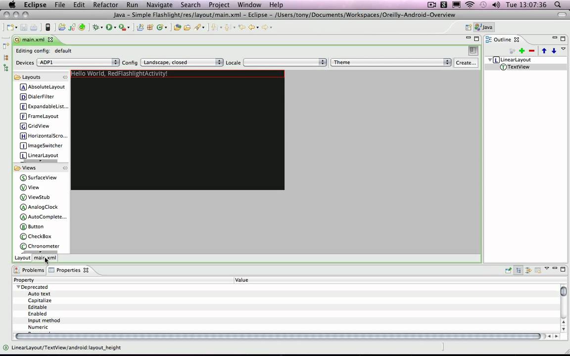 Developing Android Applications with Java, Part 1 - In Partnership with O'Reilly: Eclipse and SDK se