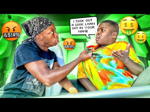 TELLING MY BOYFRIEND I TOOK OUT A 100K LOAN IN HIS NAME TO SEE HIS REACTION!!
