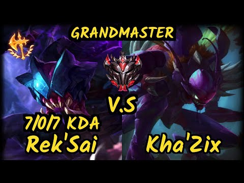 OPT Meteos (REK'SAI) vs KHA'ZIX - 7/0/7 KDA JUNGLE GAMEPLAY - NA Ranked GRANDMASTER v9.7