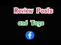 How to review posts you are tagged in on facebook | facebook timeline and tagging settings