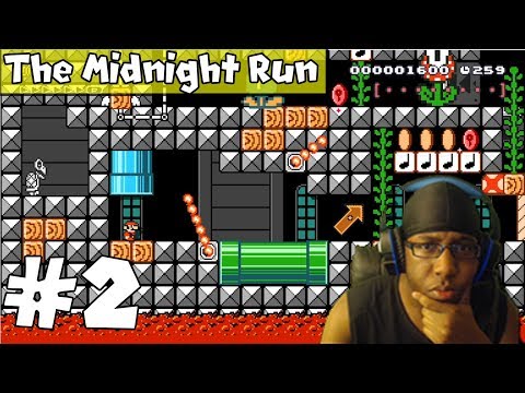 Mario Maker: The Midnight Run #2 - Don't Jump Pyramid Puzzle