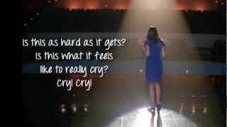Glee - Cry (Lyrics)