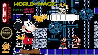 World of Magic Starring Mickey Mouse - Hack of Kid Dracula [NES]