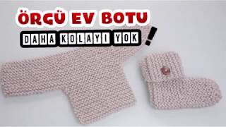 Çok şık ve çok kolay örgü bot patik / örgü modelleri / örgü patik modelleri / Figen Ararat