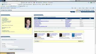 Contact Any Celebrity .com Video Demo