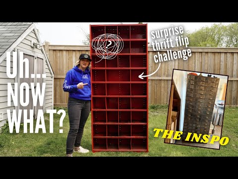 *custom* apothecary garage tool organizer | THRIFT FLIP CHALLENGE ft. @diyhuntress | DIY Danie