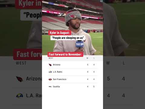 Kyler Murray was asked if people are sleeping on the Cardinals back in August #shorts
