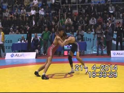 AWFCUP2014 / Mahir Amiraslanov - Ali Cam (TUR) - FS cadet 58 kg gold medal match