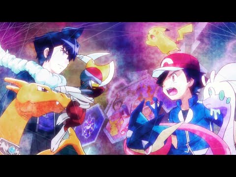 【MAD】Pokemon XYZ - Ash vs Alain - Kalos League - Full Battle