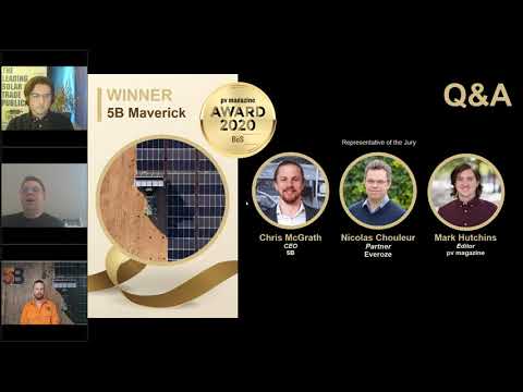 PV Magazine Award Ceremony - 2021 Winner: 5B - MAVERICK Solar Solution