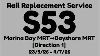 TEL Rail Replacement Service S53 Hyperlapse(D1)