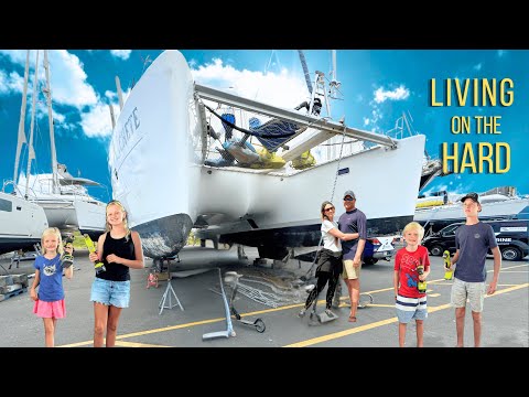 Our Boat is in PIECES - Living in a Boatyard with Kids (85)