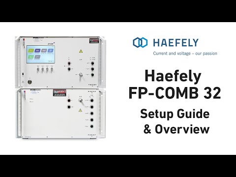 Haefely AXOS 8 & FP-COMB32 - System Setup and Testing