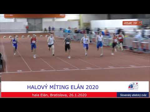 Elan meeting 2020 - 60m man, A grup - Jan Volko, Aleksa Kijanović