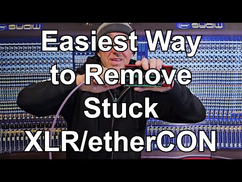 Easiest Remove Stuck XLR/etherCON Shell