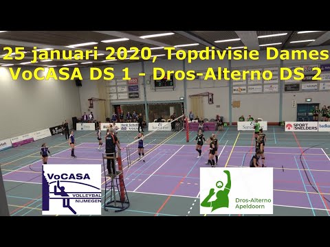 2020-01-25 VoCASA DS1  -Dros Alterno DS2 (Topdivisie Dames Volleybal)